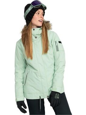 Roxy NWT Matching Ski Snow Set Small Jacket XS Summit Bib Pants Mint DryFlight